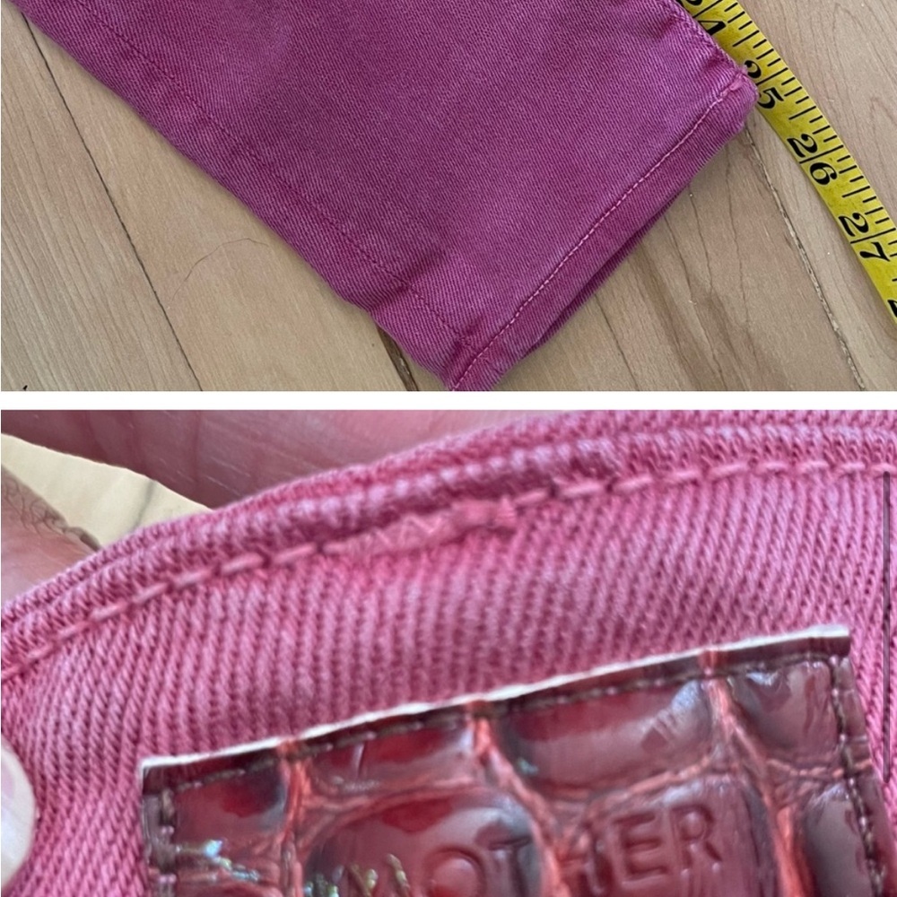MOTHER Pink Cropped Jeans - Picture 5 of 6